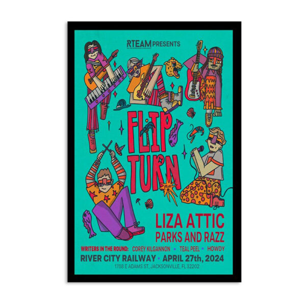 Flipturn River City Railway Jacksonville Fl Apr 27 2024 Poster