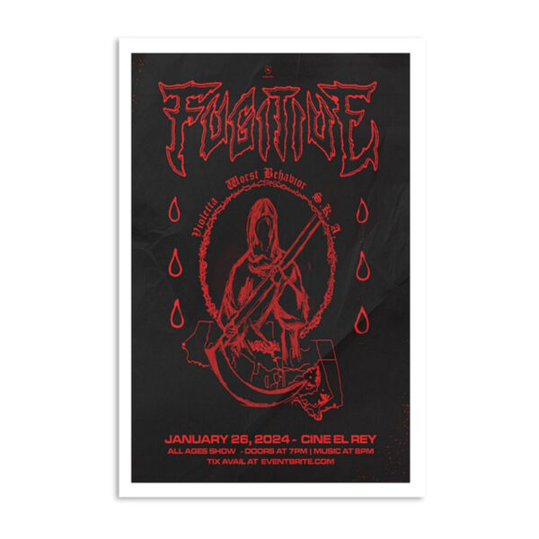 Fugitive Cine El Rey Mcallen Tx Jan 26 2024 Poster