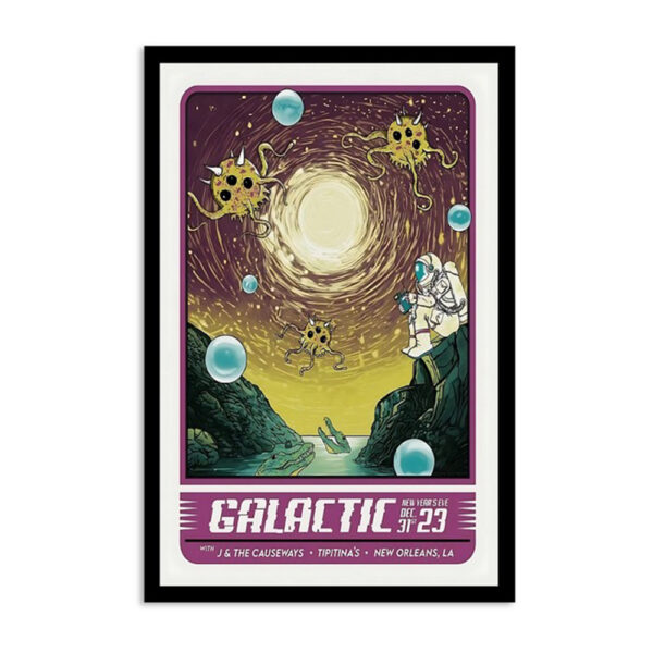 Galactic Tipitina's New Orleans La Dec 31 2023 Poster