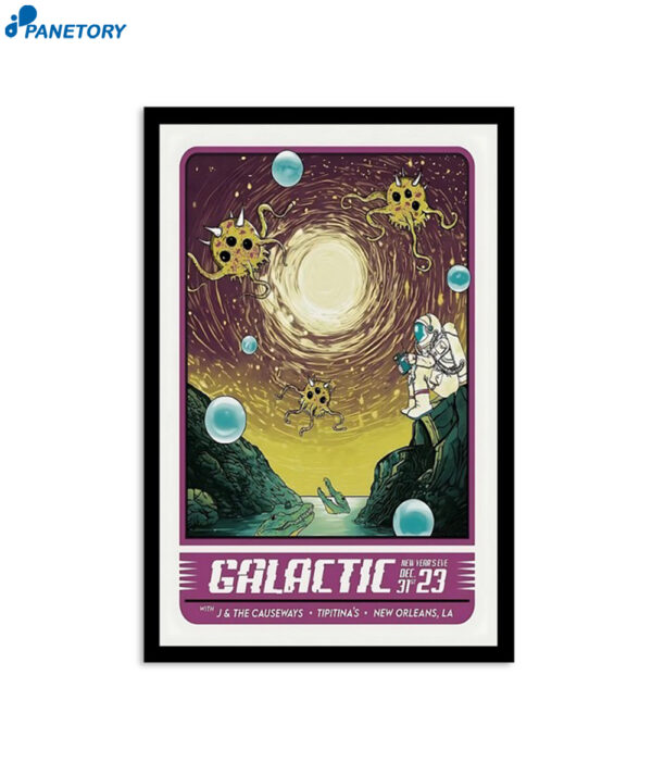 Galactic Tipitina's New Orleans La Dec 31 2023 Poster