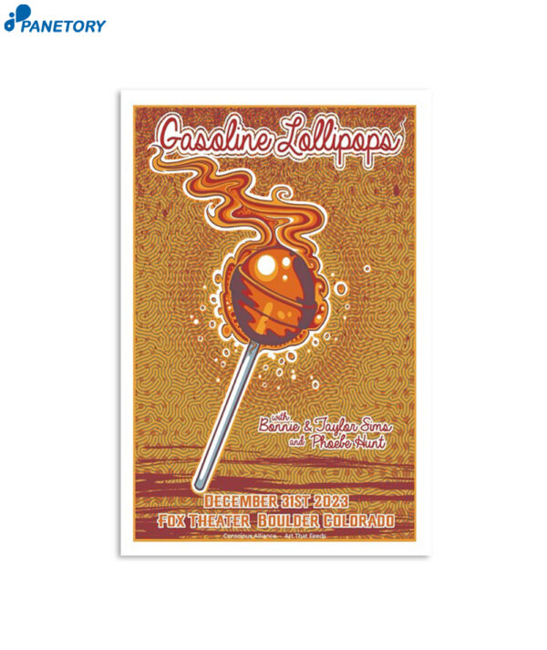 Gasoline Lollipops Dec 31 2023 Fox Theater Boilder Colorado Poster