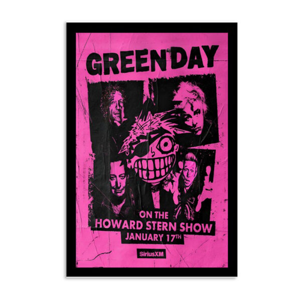 Green Day On The Howard Stern January 17 2024 Poster