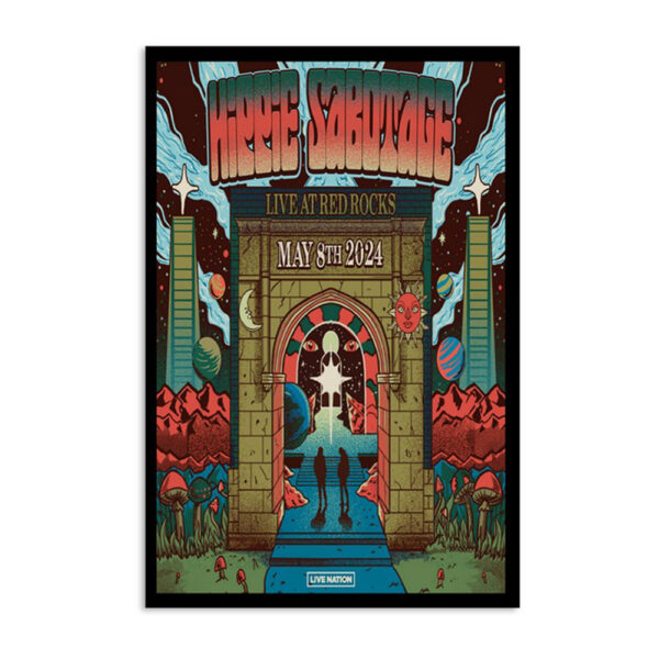 Hippie Sabotage Red Rocks Amphitheatre 8th May 2024 Show Poster