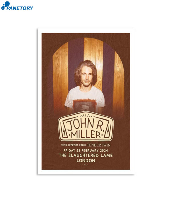 John R Miller February 23 2024 The Slaughtered Lamb London UK Poster