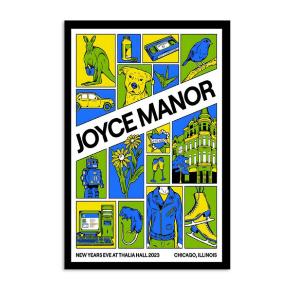 Joyce Manor New Years Eve At Thalia Hall Chicago Illinios 2023 Poster