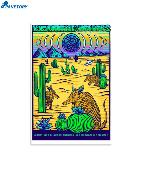 Kitchen Dwellers Jan Tour 2024 Poster