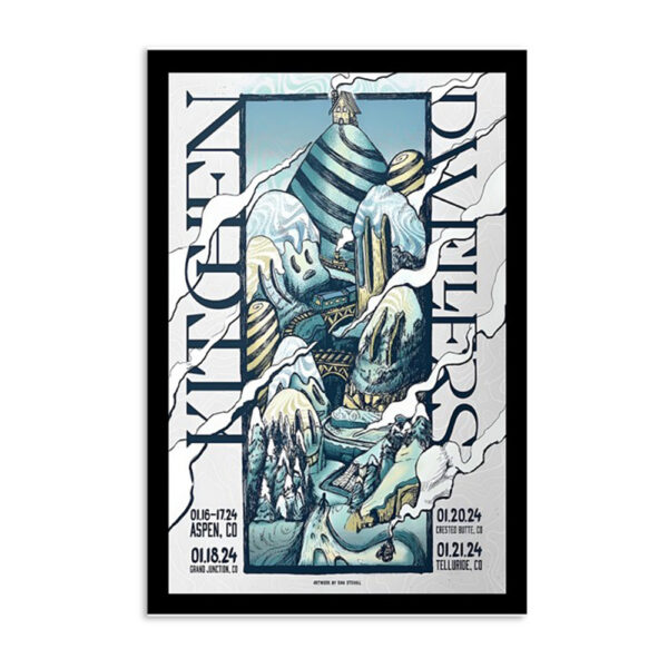 Kitchen Dwellers January 21 2024 Telluride Co Sheridan Opera House Poster