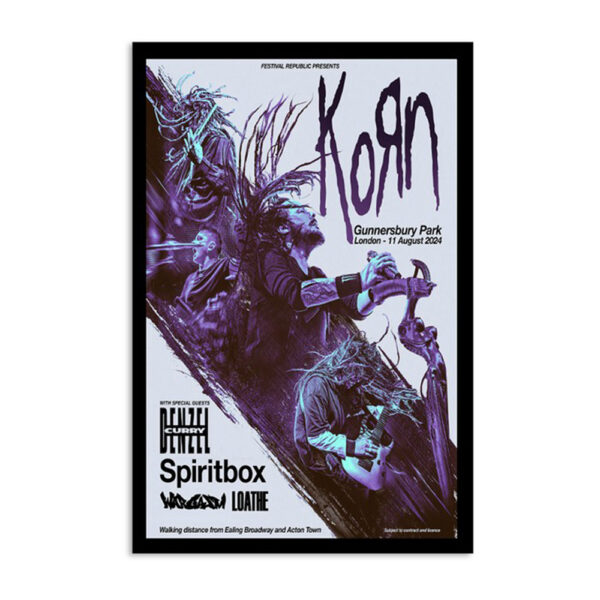 Korn Show Gunnersbury Park London Uk Aug 11 2024 Poster