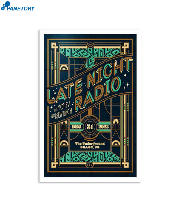Late Night Radio The Underground Dillon Co December 31 2023 Poster