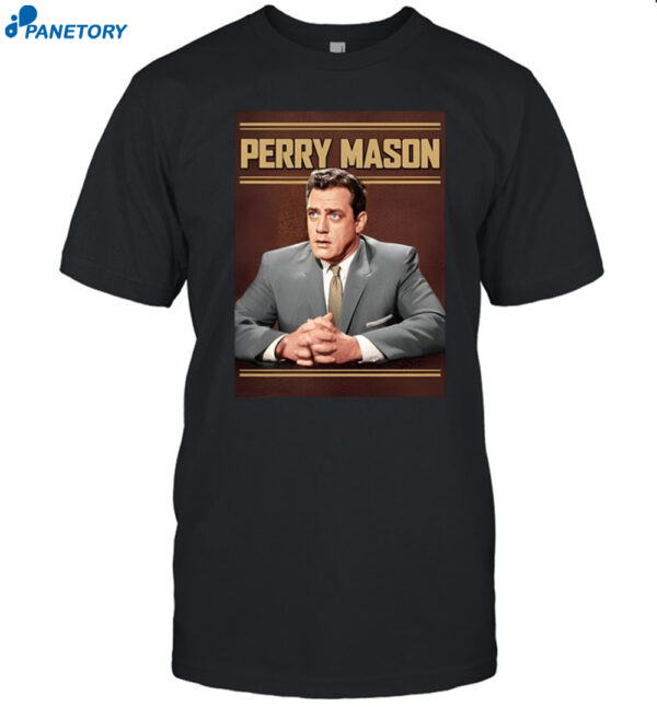 Liz Churchill Wearing Perry Mason Tv Series 1957 Shirt