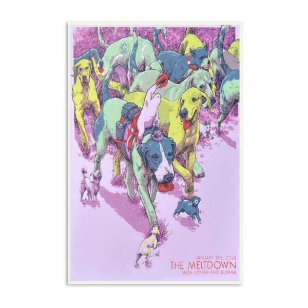 Los Angeles Show January 8th 2024 The Meltdown Largo At The Coronet Poster
