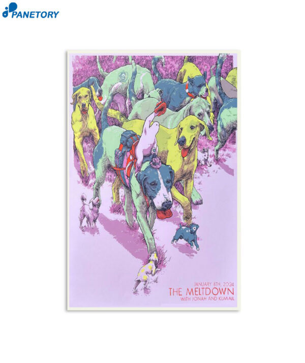 Los Angeles Show January 8th 2024 The Meltdown Largo At The Coronet Poster
