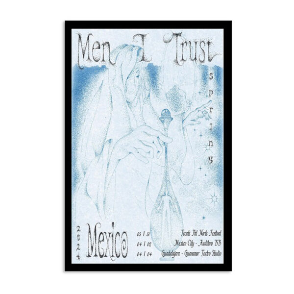 Men I Trust Spring Tour 2024 Poster