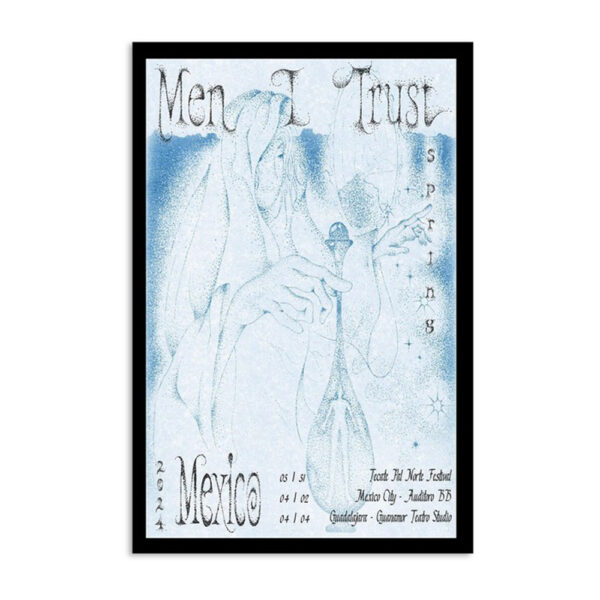 Men I Trust Spring Tour 2024 Poster