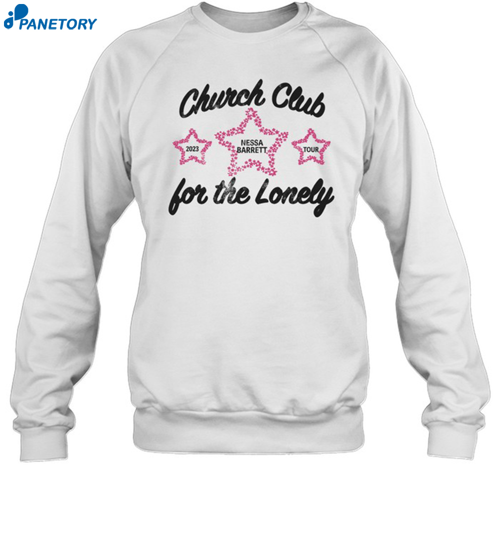 Nessa Barrett Tour 2023 Church Club Cami For The Lonely Shirt 6 Nessa Barrett Tour 2023 Church Club Cami For The Lonely Shirt 1