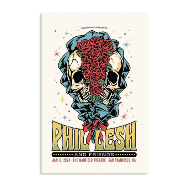 Phil Lesh And Friends San Francisco Ca Tour 2024 Poster