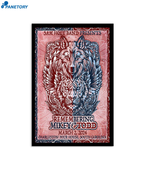 Remembering Mikey & Todd March 2 2024 Charleston Pour House SC Poster