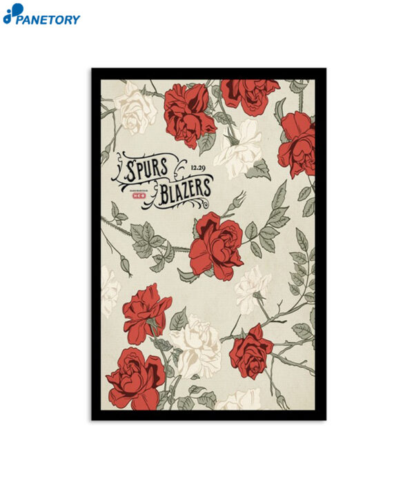 San Antonio Spurs Vs Portland Trail Blazers December 29 2023 Poster