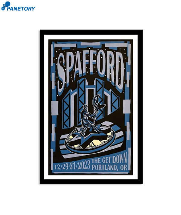 Spafford Portland Or December 29 30 & 31 2023 Tour Poster