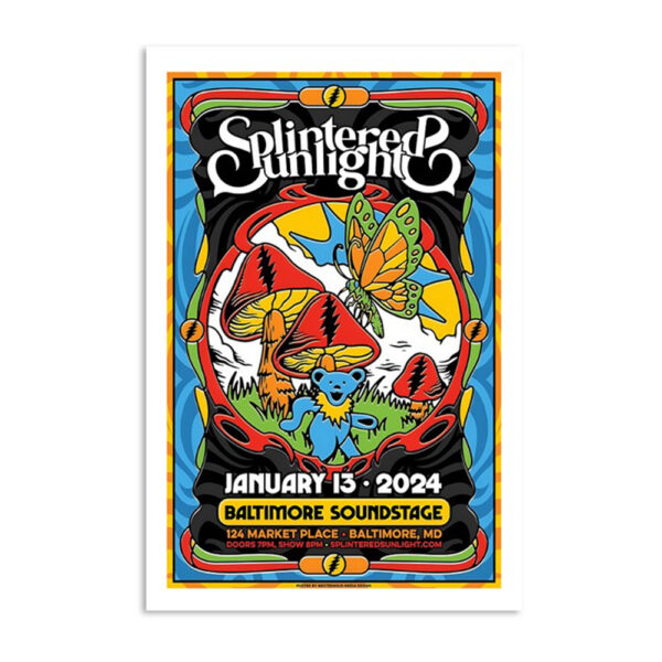 Splintered Sunlight Baltimore Md January 13 2024 Poster