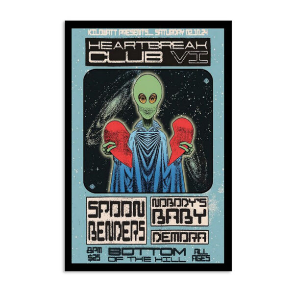 Spoon Benders Bottom Of The Hill San Francisco Ca Feb 10 2024 Poster