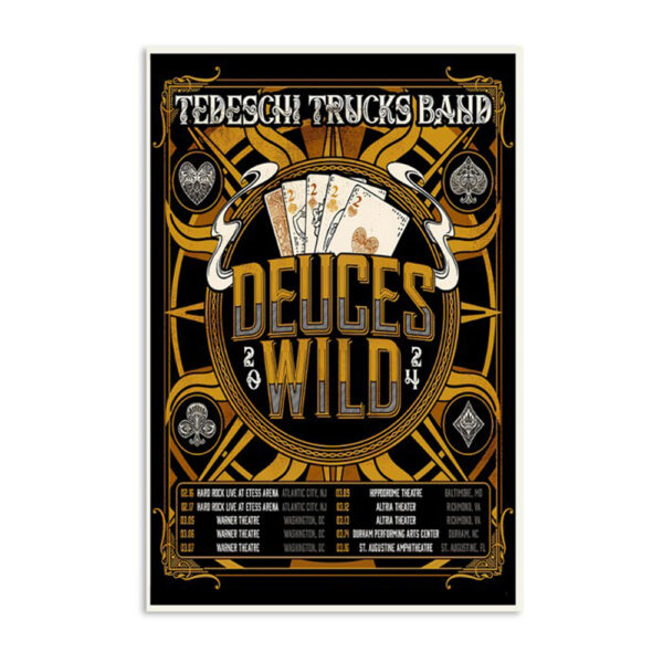 Tedeschi Trucks Band Deuces Wild Tour Poster
