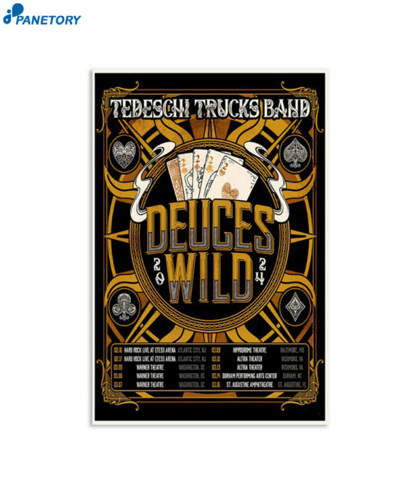 Tedeschi Trucks Band Deuces Wild Tour Poster