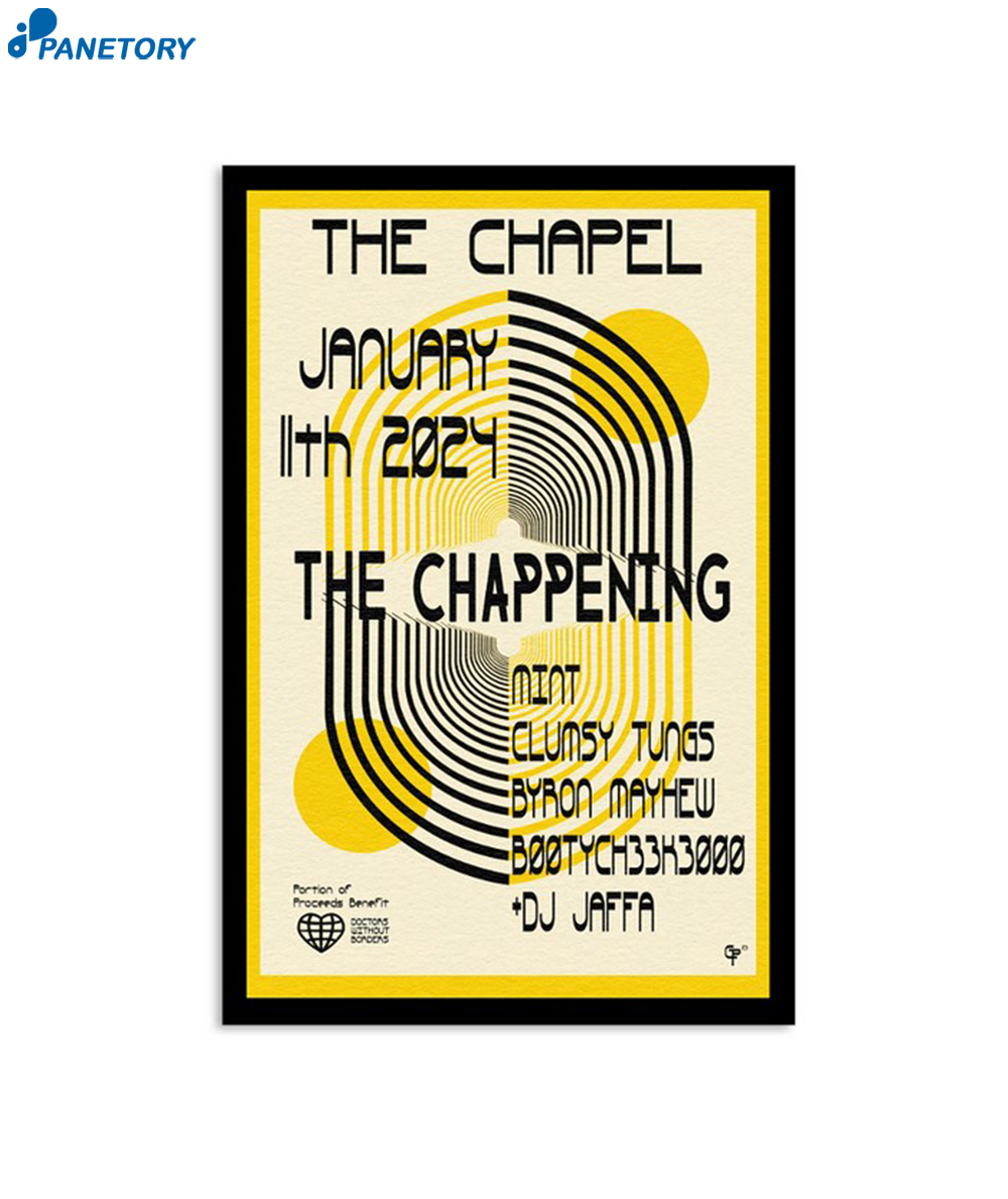 The Chappening January 11 2024 San Francisco Ca The Chapel Poster 2024