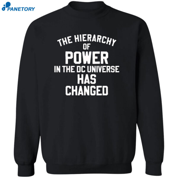 The Hierarchy Of Power In The Dc Universe Has Changed Shirt