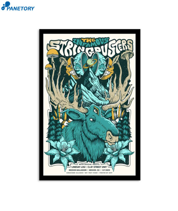 The Infamous Stringdusters January 27 2024 Mission Ballroom Denver CO Poster