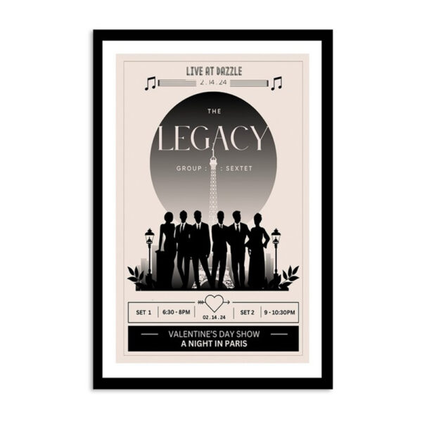 The Legacy Group Valentine's Day Show Live At Dazzle Denver CO Feb 12 2024 Poster