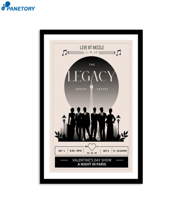 The Legacy Group Valentine's Day Show Live At Dazzle Denver CO Feb 12 2024 Poster