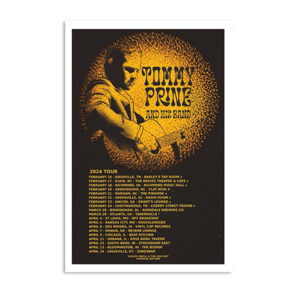 Tommy Prine And His Band Tour 2024 Poster