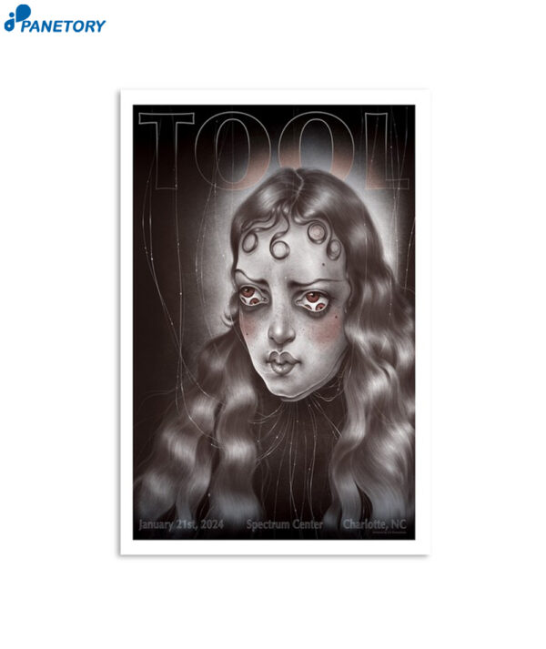 Tool January 21 2024 Spectrum Center Charlotte Nc Poster