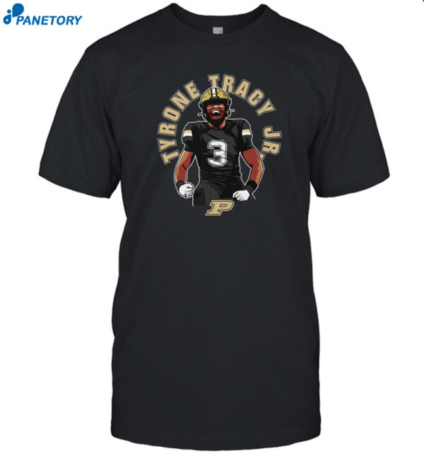 Tyrone Tracy Jr. Purdue Boilermakers Football Shirt