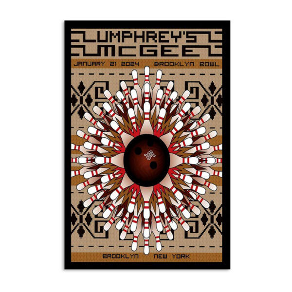 Umphrey's Mcgee Jan 21 2024 Brooklyn Ny Poster