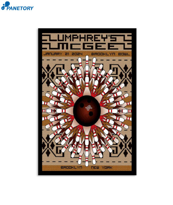 Umphrey's Mcgee Jan 21 2024 Brooklyn Ny Poster