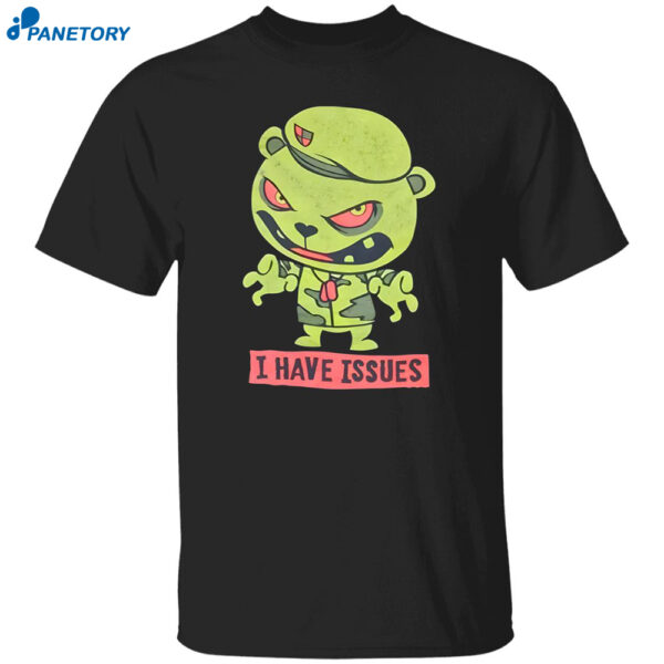 Vintage 2009 Happy Tree Friends Flippy I Have Issues Shirt