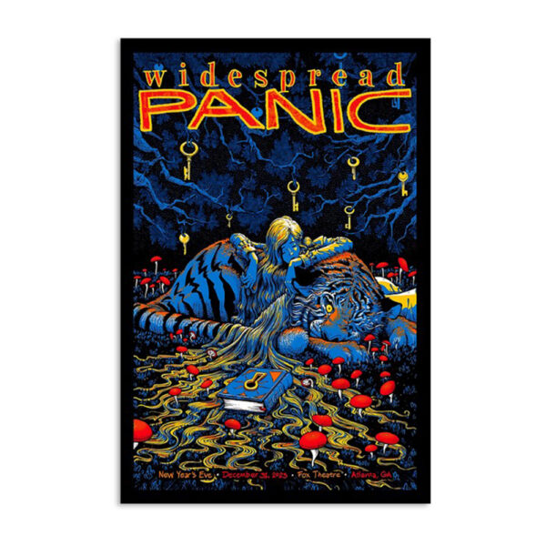 Widespread Panic Fox Theatre Atlanta Ga Dec 31 2023 Poster