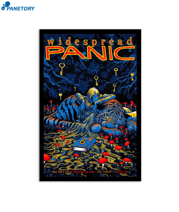 Widespread Panic Fox Theatre Atlanta Ga Dec 31 2023 Poster