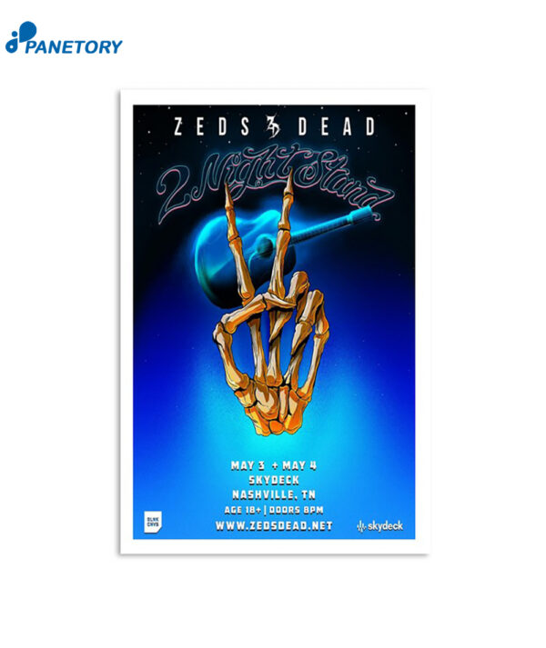 Zeds Dead May 3 & 4 2024 Nashville Tn Poster