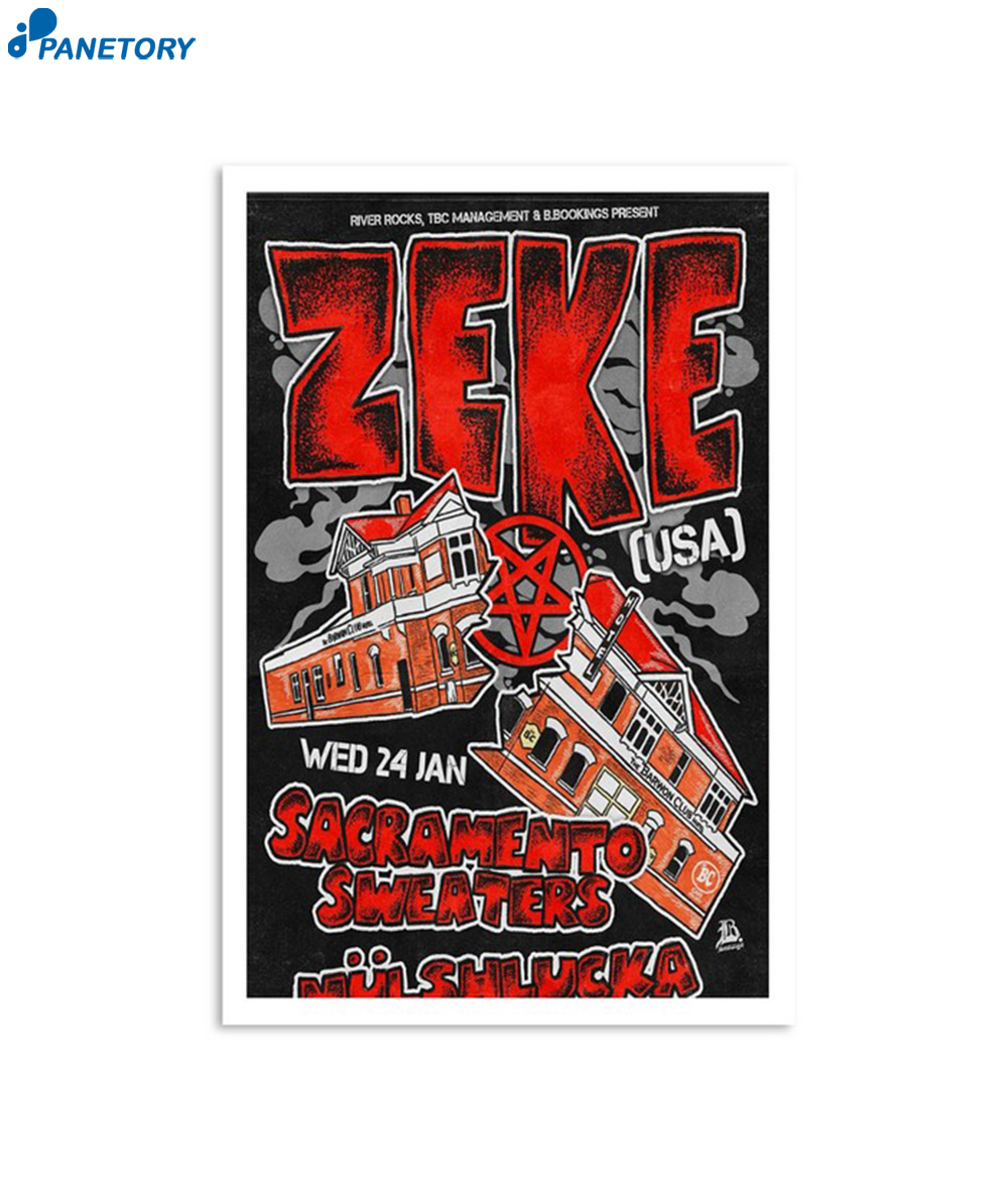 Zeke Barwon Club Geelong Au January 24 2024 Poster 2 Zeke Barwon Club Geelong Au January 24 2024 Poster
