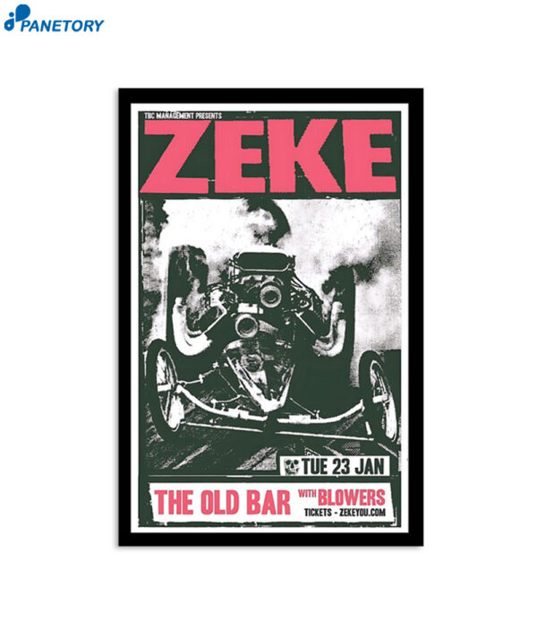 Zeke Jan 23 2024 Fitzroy Vic Poster