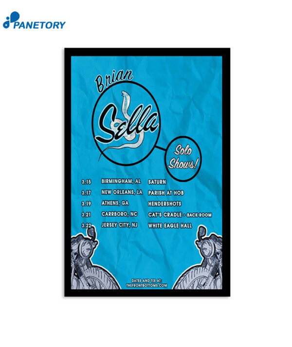 Brian Sella Shows March 2024 Poster