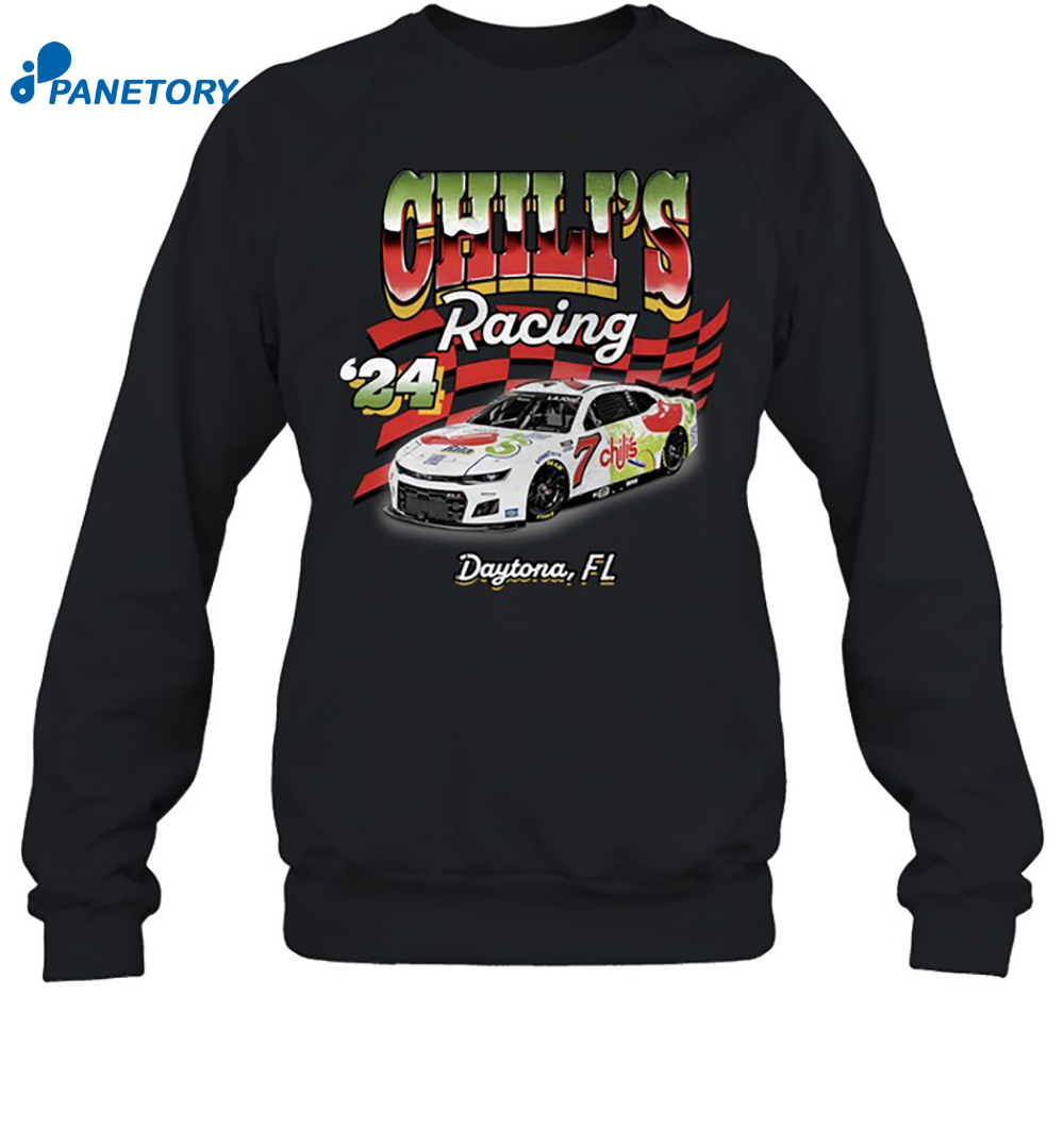 Corey Lajoie Chili's Racing '24 Daytona Fl Shirt 6 Corey Lajoie Chili's Racing '24 Daytona Fl Shirt 1