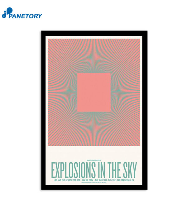 Explosions In The Sky Tour 2024 The Warfield Poster