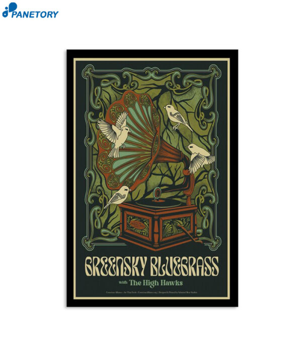 Greensky Bluegrass March 2 2024 The Salt Shed Chicago IL Poster