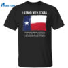 I Stand With Texas Razor Wire Border Shirt