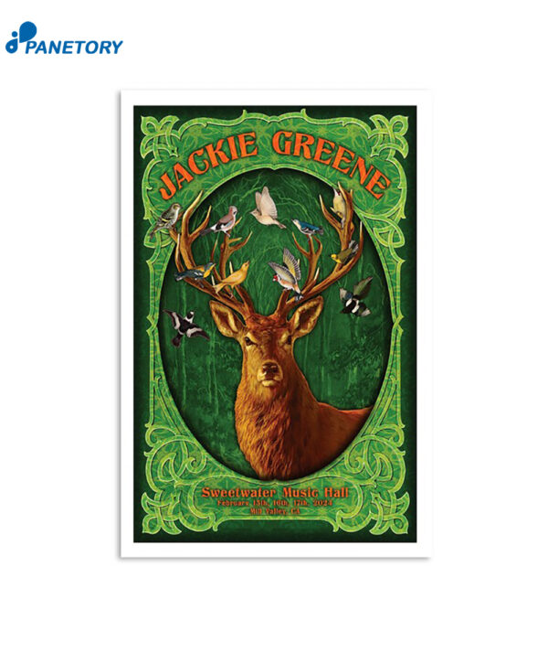 Jackie Greene Mill Valley Sweetwater Music Hall 15-17 Feb 2024 Poster