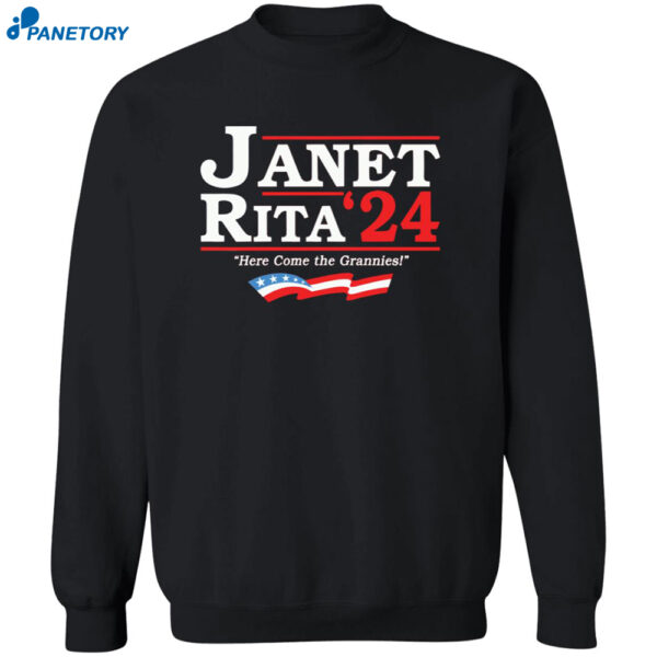 Janet Rita 2024 Here Come The Grannies Shirt 2